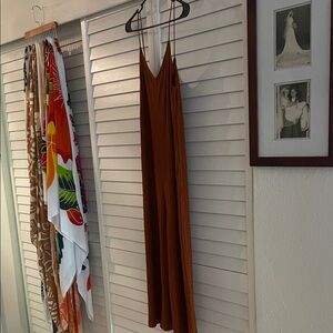 Dark rust pant dress. Lower back line. Beautiful condition